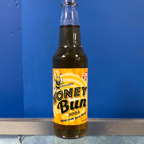 Unbelievable Honey Bun Soda 12 oz Glass Bottle from Excel